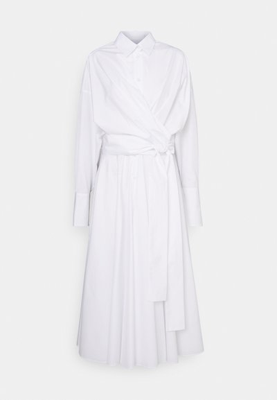Viktor&Rolf OVERSIZED SHIRT WRAP DRESS - Tričkové šaty - white