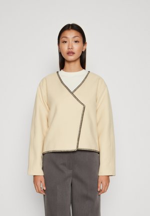 Vero Moda VMLENNA STITCH CARDIGAN - Καλοκαιρινό μπουφάν - birch/black