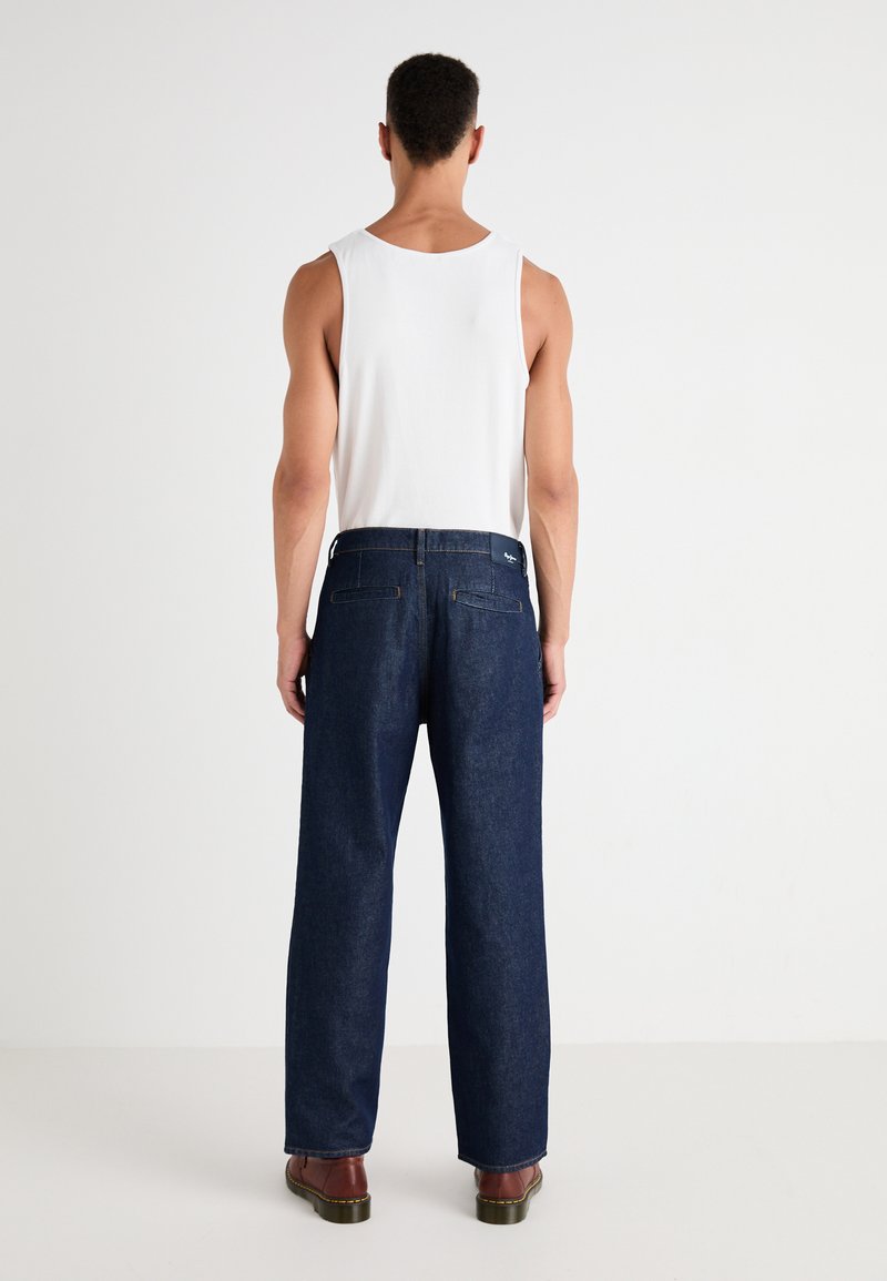 Jeans Pepe Jeans Cash Homme - Bleu Denim, 32W/32L, Coupe Droite, Extensible, Technologie Wiser Wash®
