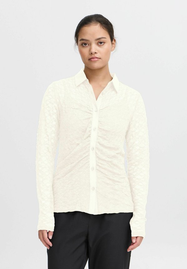 IXLACEY - Button-down blouse - cloud dancer