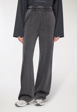 WIDE CON NERVATURE - Pantaloni - grigio