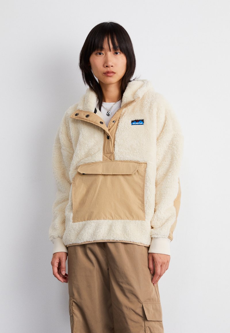 KAVU MOON RIDGE - Sweat polaire - chalk/blanc - ZALANDO.FR