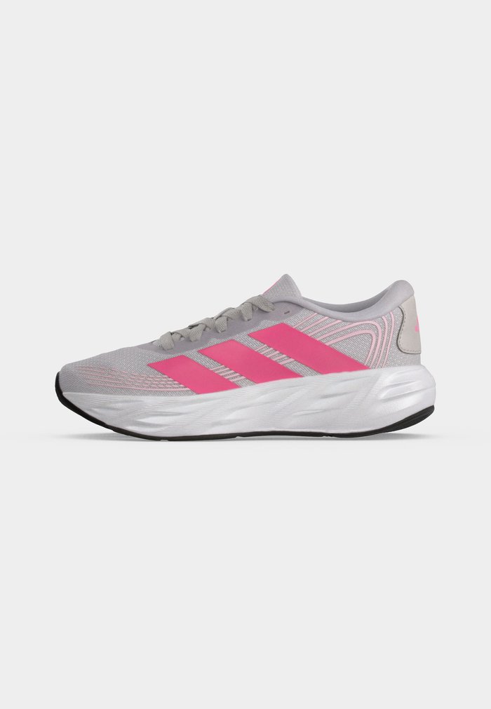 adidas GALAXY 8 J UNISEX - Road running shoes - solid grey/pink fusion/clear pink
