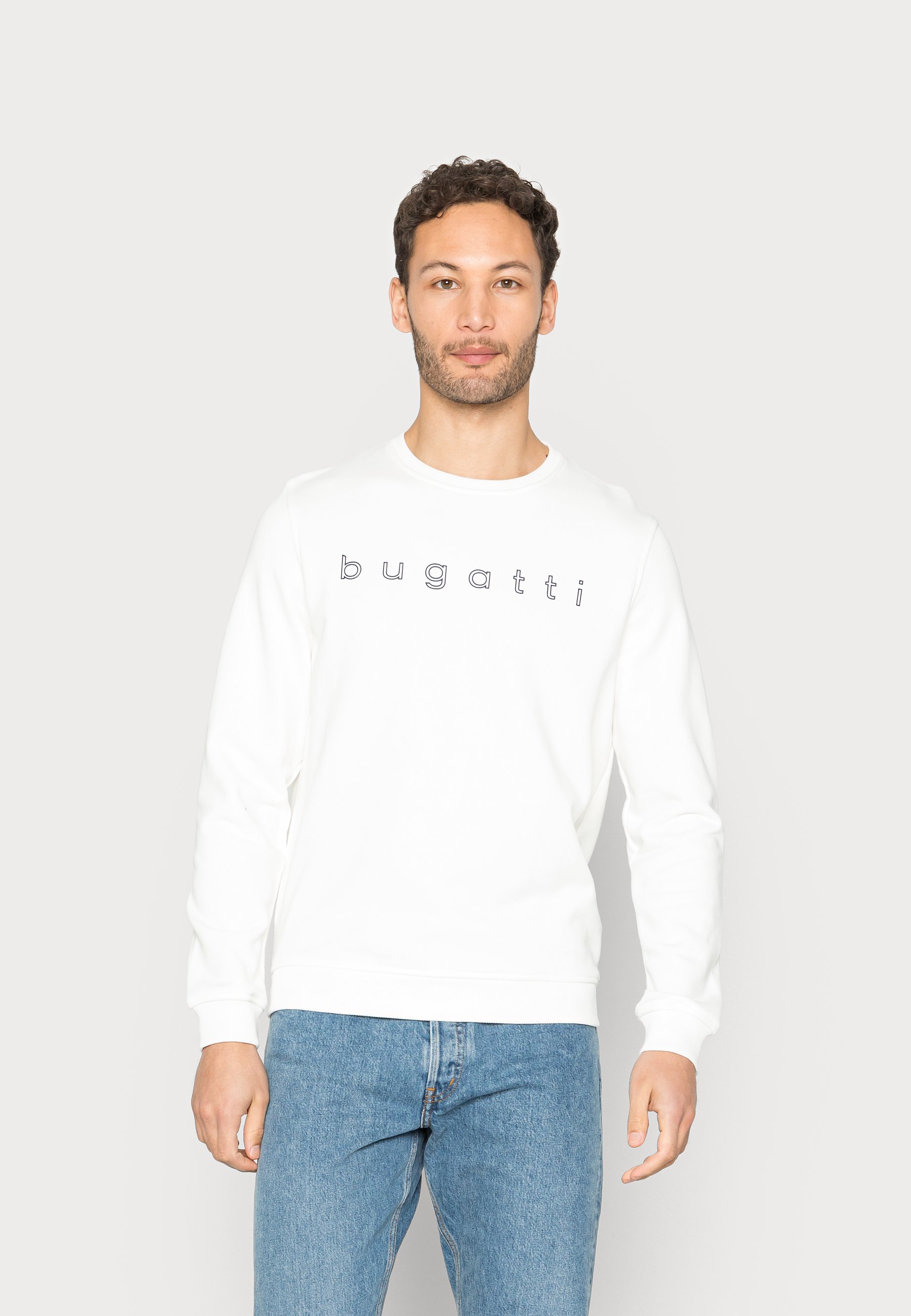 4K0zH Abbigliamento Bugatti O NECK - Felpa - ecru/avorio 4K0zH Abbigliamento Bugatti O NECK - Felpa - ecru/avorio