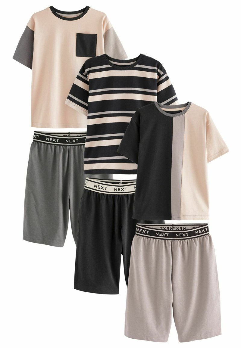 Next 3 PACK SET - Pyžamová sada - black grey