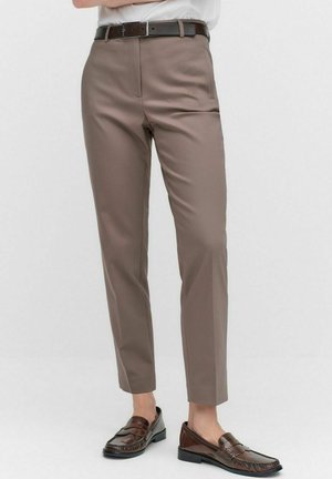 STOCKH LM DESI SLIM FIT - Trousers - dk taupe