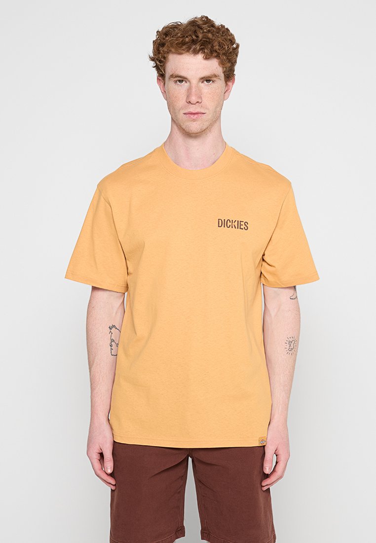 Dickies T-shirt print mosterdgeel Dickies T-shirt print mosterdgeel