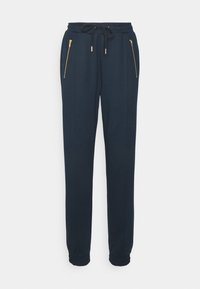 TROUSERS AVA PUNTO WITH CUFF - Calças de fato de treino - dark navy