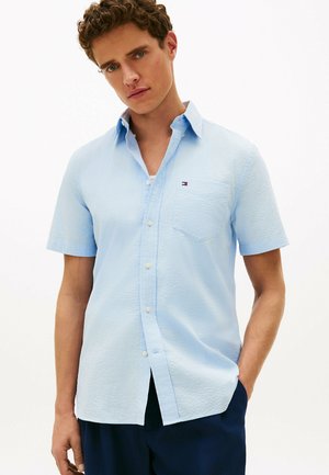 REGULAR FIT SEERSUCKER SHORT SLEEVE  - Hemd - sweet blue