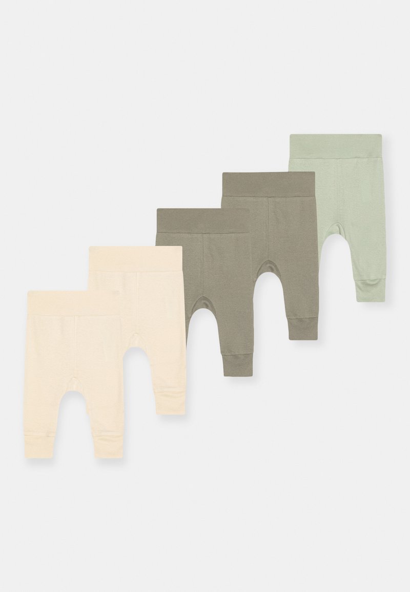 Friboo UNISEX BABY 5 PACK  - Leggings - light green/mint/off-white
