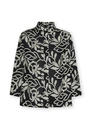 Elena Mirò, CAMICIA RICAMATA - Skjortebluser - nero