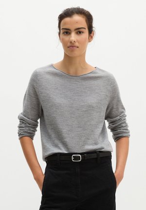 Marc O'Polo, KNIT PULLOVERS LONGSLEEVE - Maglione - fine grey melange