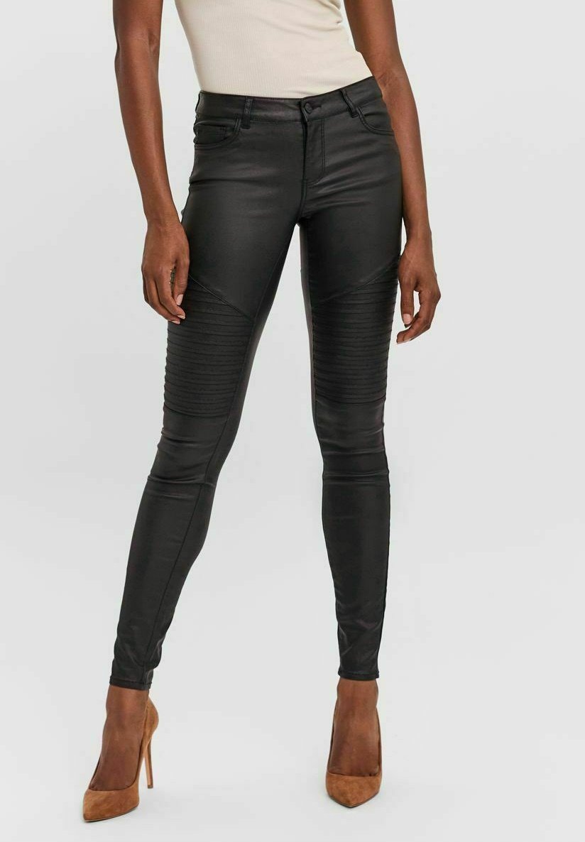 Vero Moda VMLYDIA LOW WAIST - Broek - black/Zwart - Zalando.nl