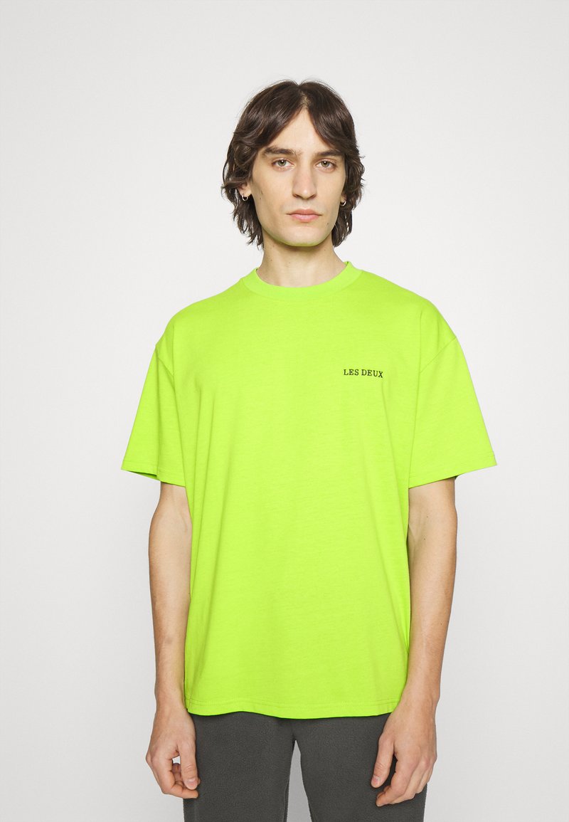 Les Deux DIEGO - T-shirt básica - lime green/raven