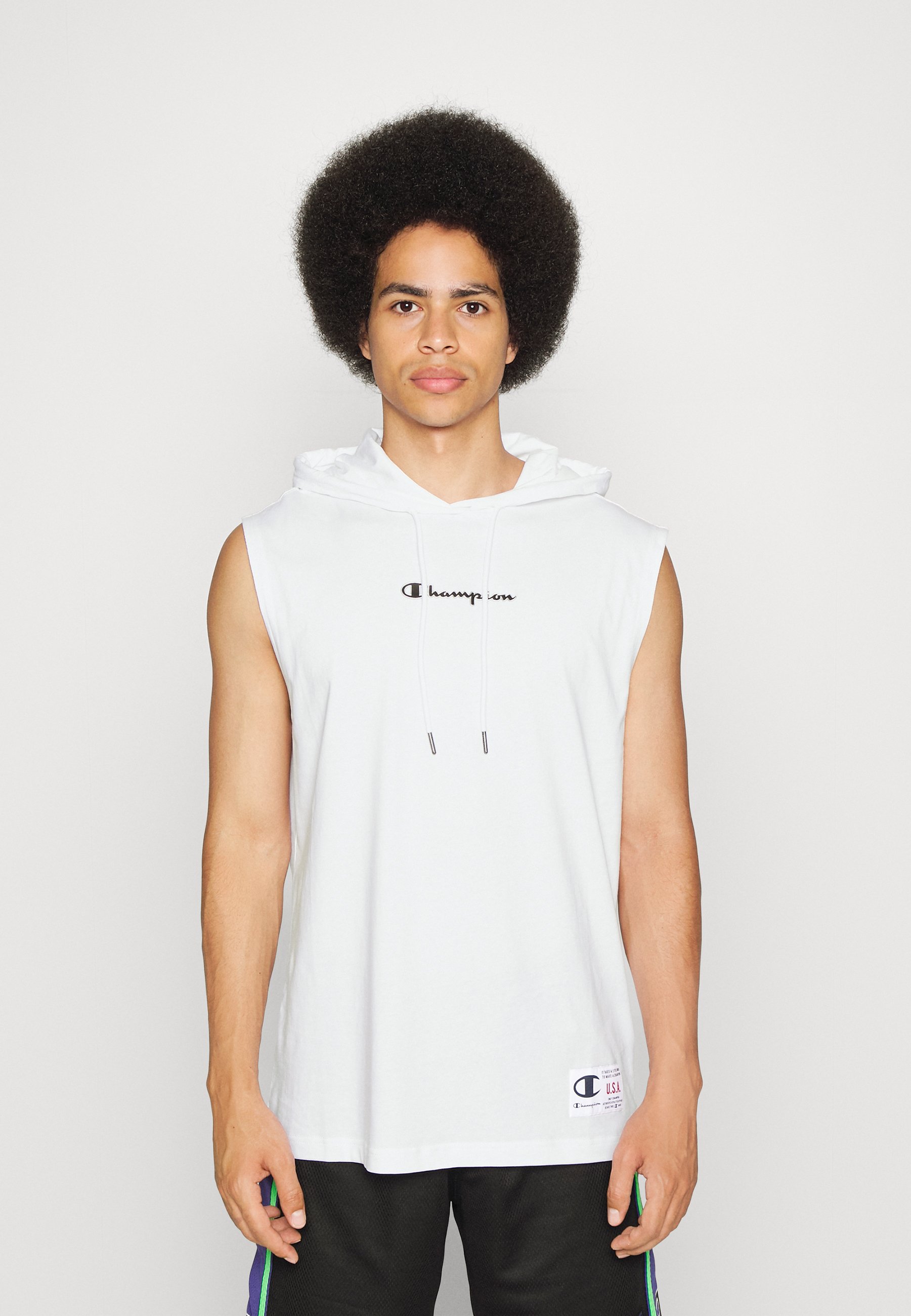 Champion SLEEVELESS HOODIE - Top - white/weiß - Zalando.de