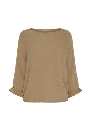 Striktrøje - camello