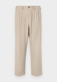 FUBAR PLEATED PANT - Trousers - oatmeal