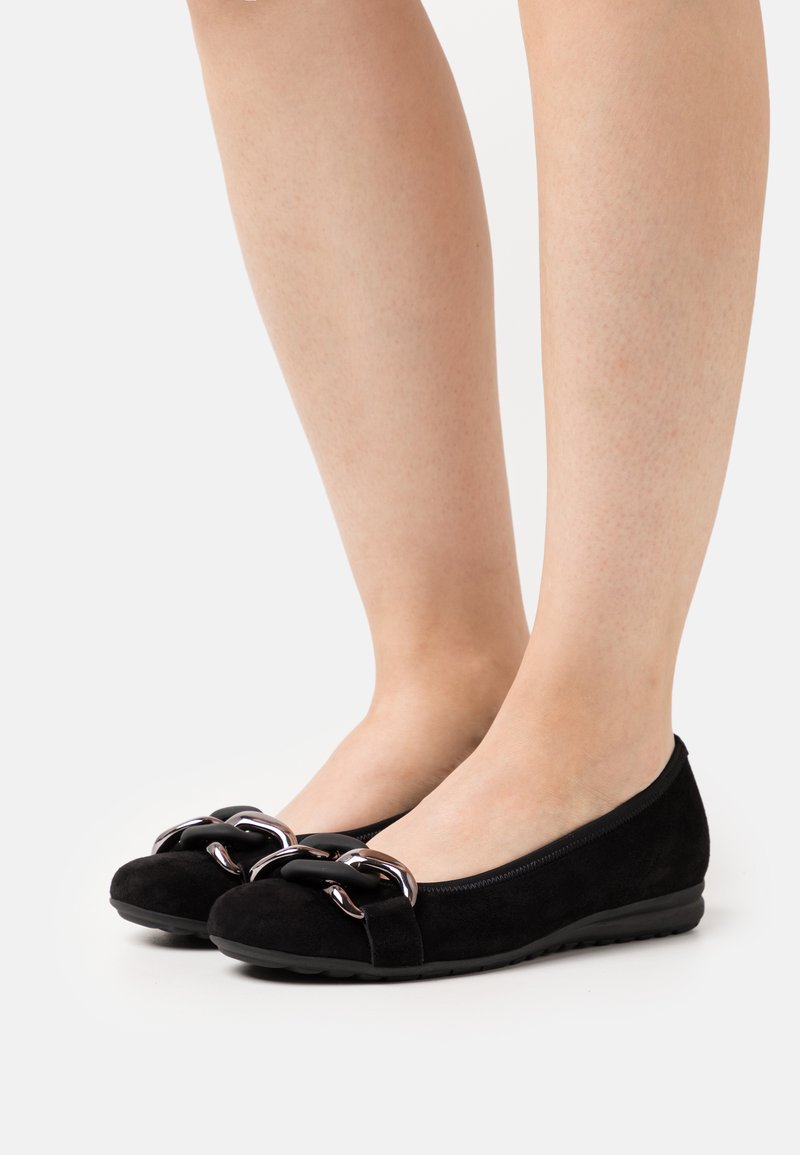 gabor assist bow ballet pumps