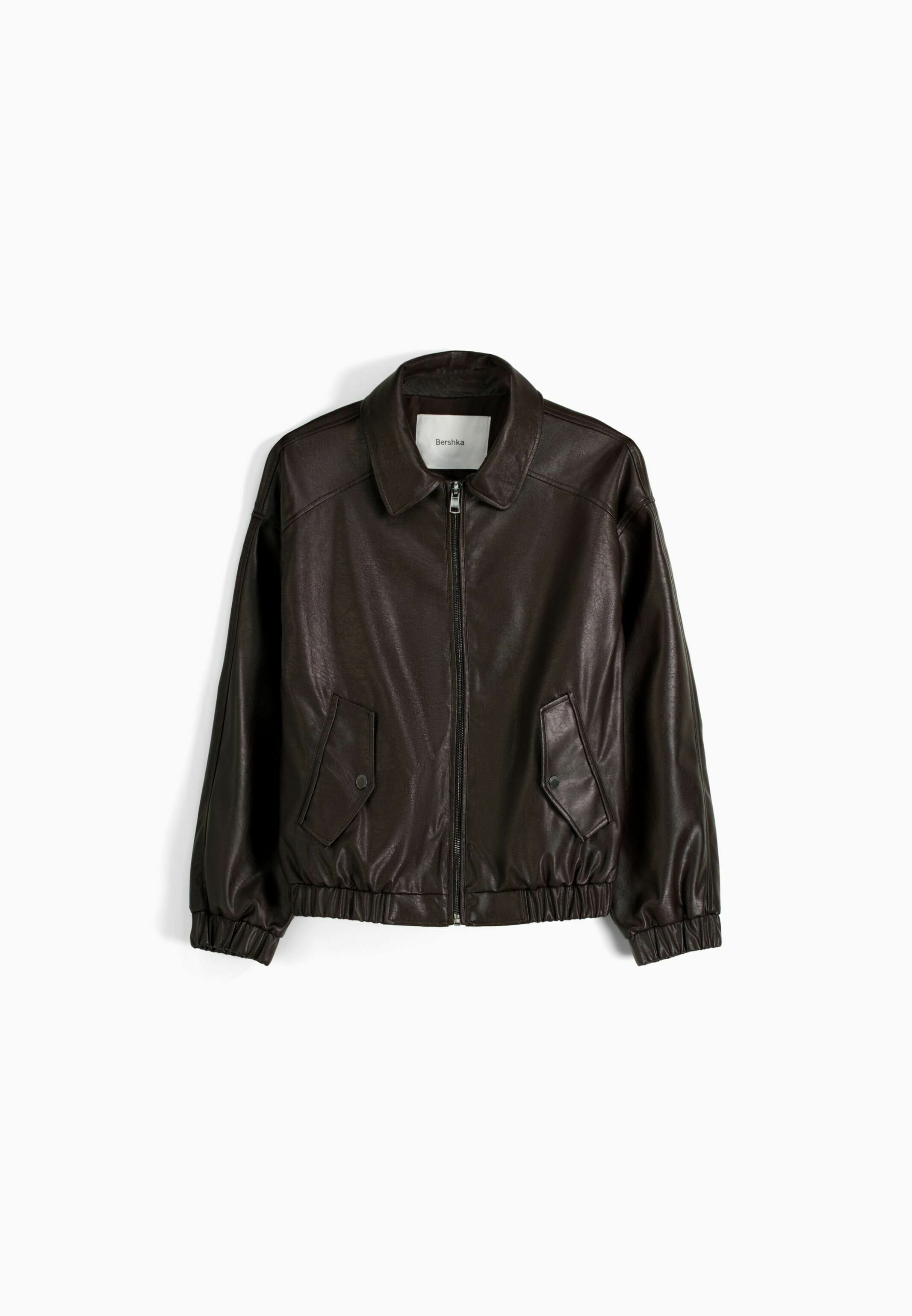 Faux leather jacket
