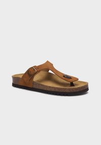 Scholl Sandaler m/ tåsplit - cognac