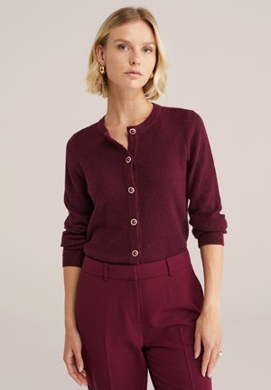 WE Fashion Neuletakki - burgundy red
