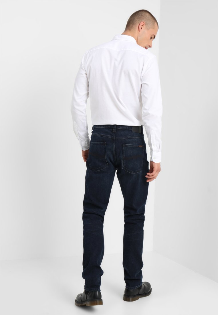 lean dean worn dark indigo