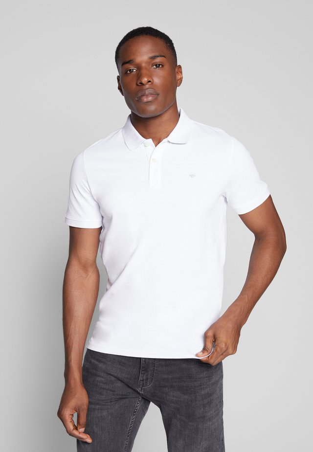 BASIC WITH CONTRAST - Poloshirt - white