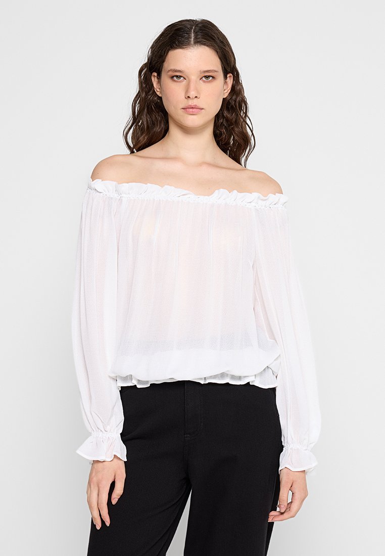 Versace Jeans Couture Blouse wit Versace Jeans Couture Blouse wit