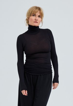Seamless Basic NOUVEAU - Ilgarankovis viršutinės dalies drabužis - black