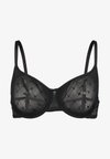 MONOGRAM UNLINED DEMI BRA - Liemenėlė su lankeliais - black