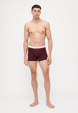 3 PACK - Boxers - black/grey heather/wine