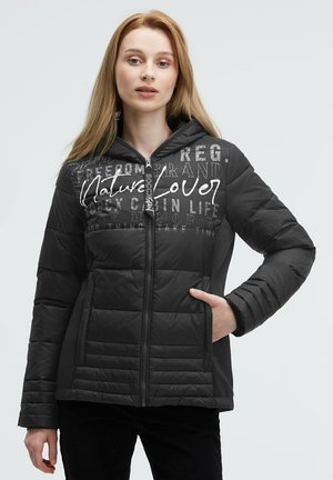 STEPP MIT KAPUZE - Winterjacke - black