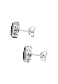 HAZE & GLORY DISK CHRYSOCOLLA - Örhänge - silberfarben