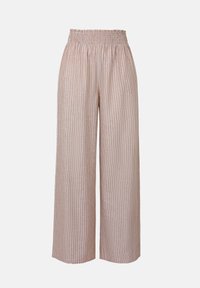 Pantalones - camel/white