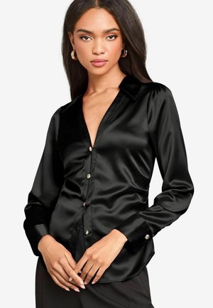 Lipsy RUCHED SIDE THROUGH - REGULAR FIT - Paitapusero - black