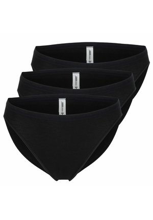 WEICH 3 PACK - Bikini bottoms - schwarz