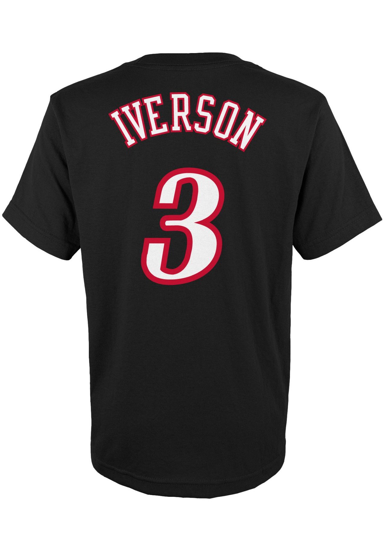 Mitchell & Ness アイバーソン Tシャツ NBA 76ERS レトロ Mitchell & Ness Trading Card Tee - Allen Iverson BLACK