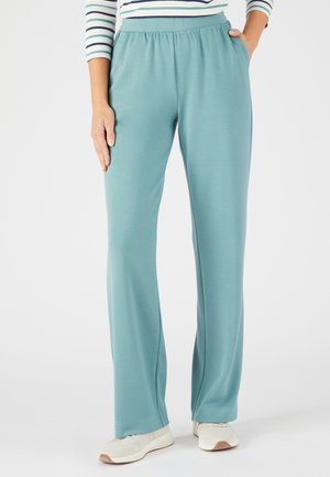Damart JAMBES LARGES - Pantaloni - vert grisé