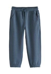 Helle blaue Sweatpants aus weichem Material, mit einem elastischen Bund und Kordelzug, zwei Seitentaschen und einer geprägten "LTD. EDITION"-Details.