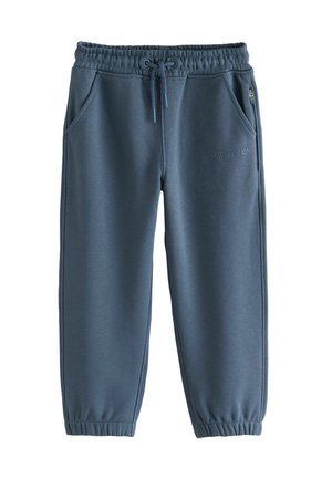 Helle blaue Sweatpants aus weichem Material, mit einem elastischen Bund und Kordelzug, zwei Seitentaschen und einer geprägten "LTD. EDITION"-Details.