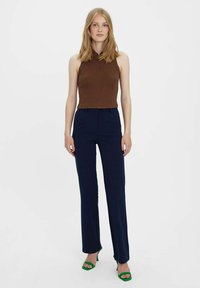 Vero Moda VMZAMIRA  - Kalhoty - navy blazer
