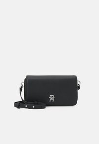 EMBLEM FLAP CROSSOVER - Cross body bag - black