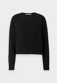 CROPPED CREW GIUNONE - Pulover - black