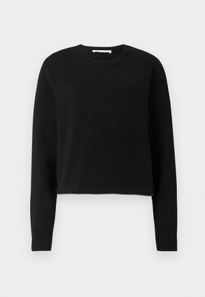 Helmut Lang CROPPED CREW GIUNONE - Džemperis - black