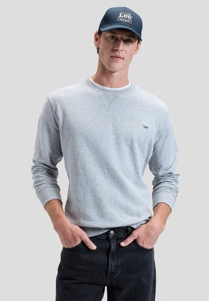Lee PATCH CREW SWS - Bluză de molton - grey mele
