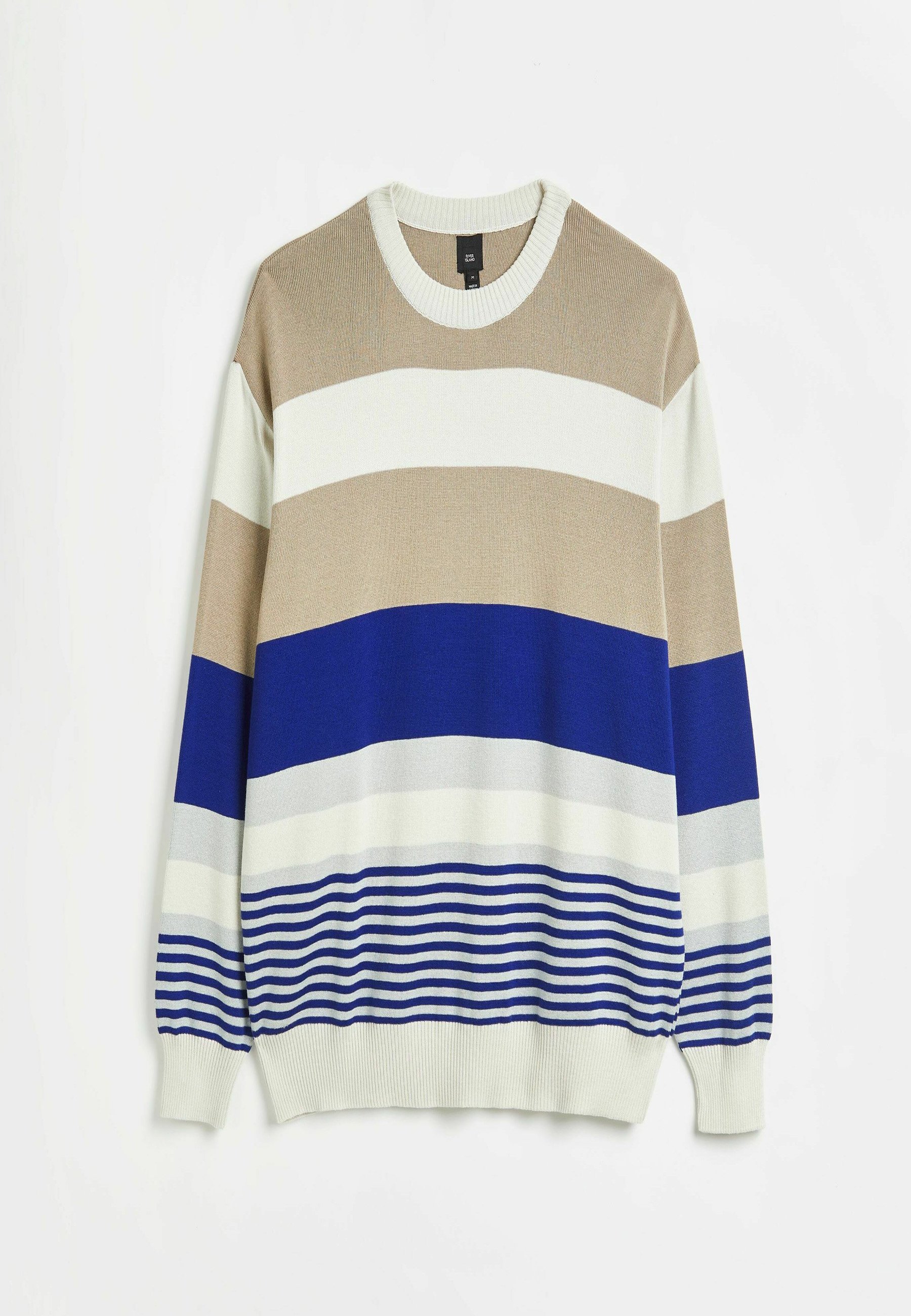 River Island Trui - stone/blauw - Zalando.nl