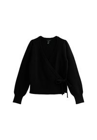 PUFF SLEEVE WRAP - Vest - black