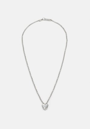 FACET PENDANT NECKLACE UNISEX - Smykke - silver-coloured
