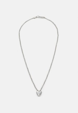 FACET PENDANT NECKLACE UNISEX - Halskæder - silver-coloured