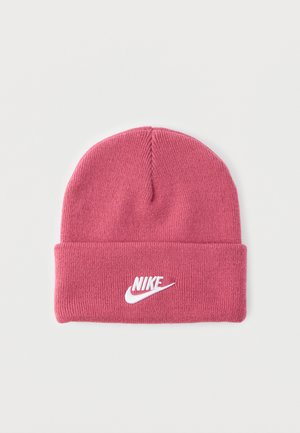 PEAK BEANIE UNISEX - Bonnet - sweet beet/white